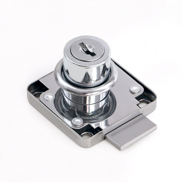 厂家供应锌合金方形家具锁现代简约抽屉方舌锁办公文件柜锁芯批发