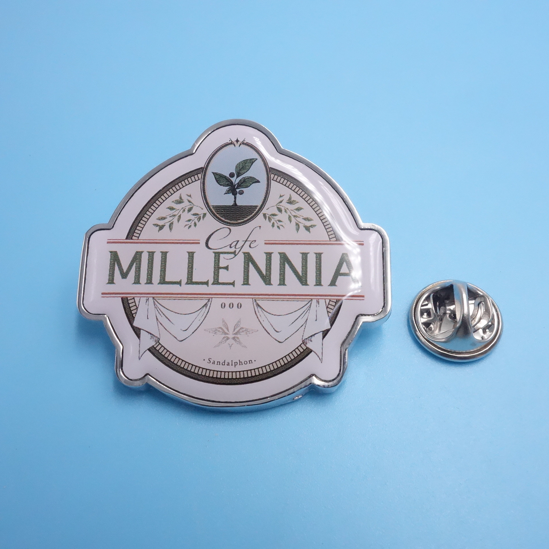 厂家定制卡通公仔烤漆徽章金属胸章印刷滴胶徽章胸针贴纸滴胶徽章-阿