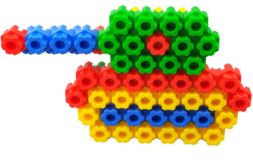 拼接类智多星积木 开发宝宝逻辑思维能力健康型六角积木