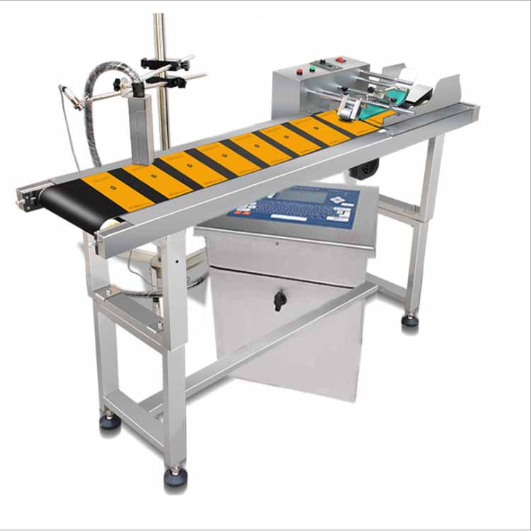 江苏宿迁喷码机厂家直销冷冻食品包装袋流水线小字符日期喷码机