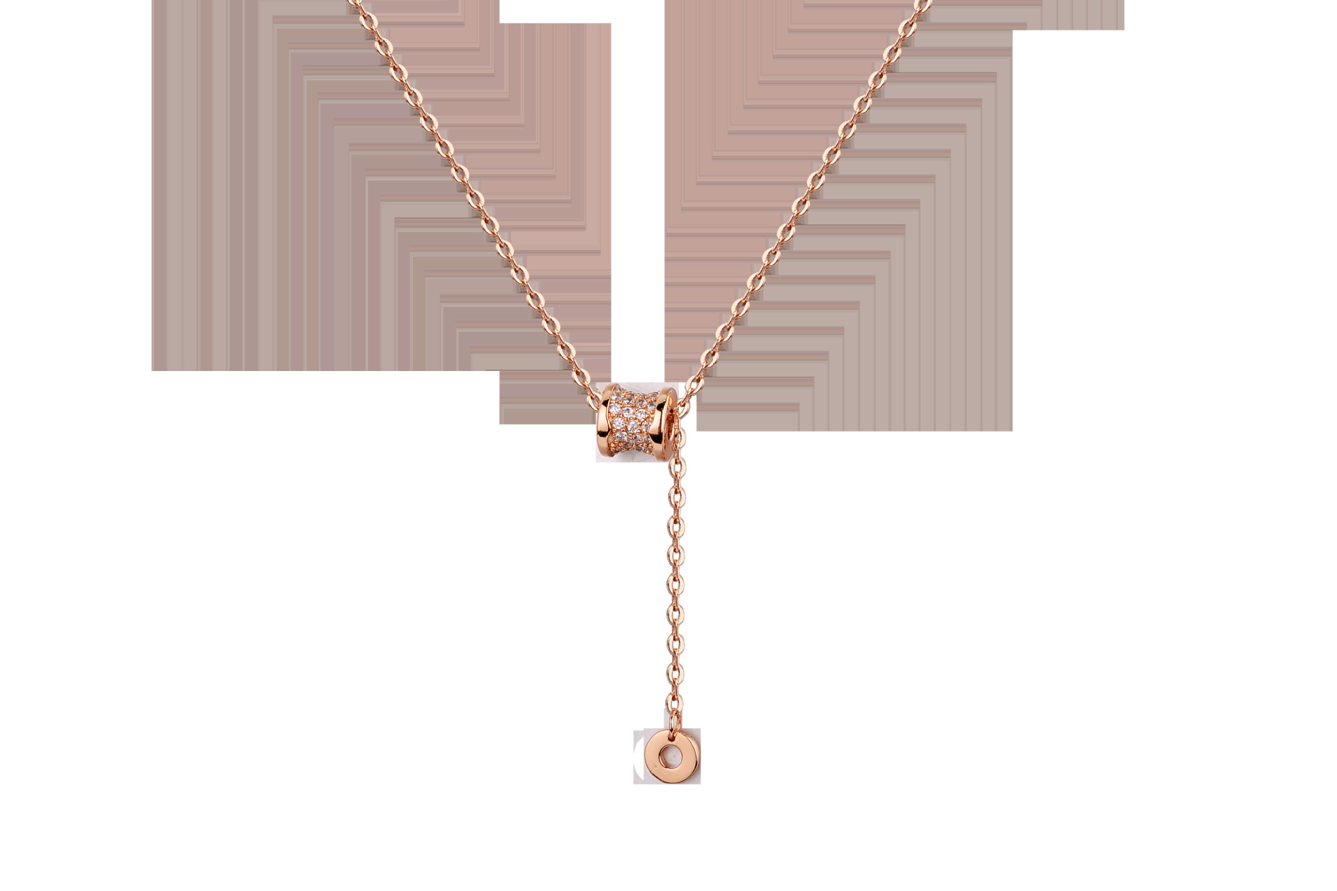 新加坡官网品牌chomel小蛮腰流苏s925纯银项链女锁骨链百搭简约