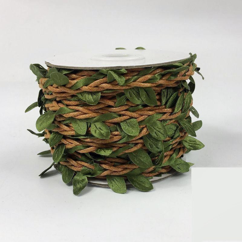 幼儿园装饰品庭院清新麻绳 草绳子树叶攀爬diy森系藤条复古风材料