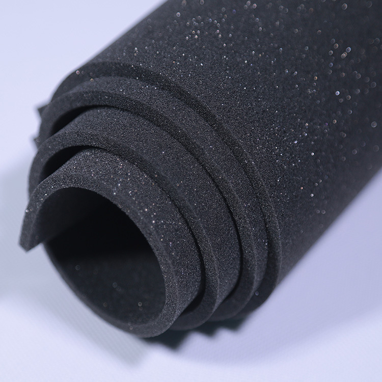 厂家专供大力棉140密度黑色大力棉 鞋垫专用 尺寸可定制