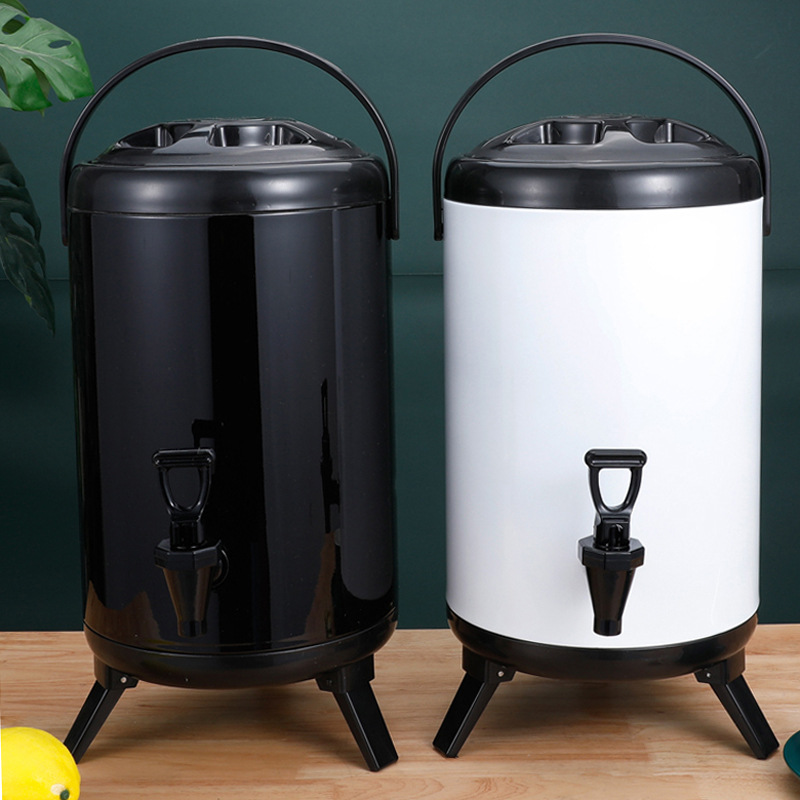 创瑞不锈钢保温桶奶茶桶带水龙头豆浆桶饮料桶泡茶桶pu发泡大尺寸