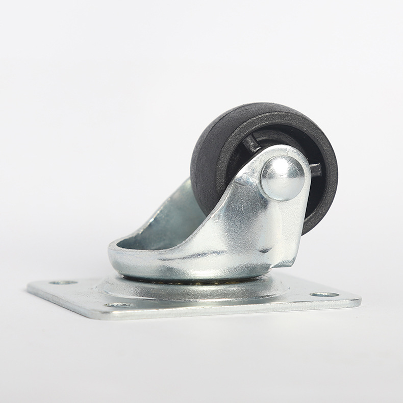 1.25寸立式卧式冷柜冰柜展示柜配件专用万向脚轮静音承尼龙轮子