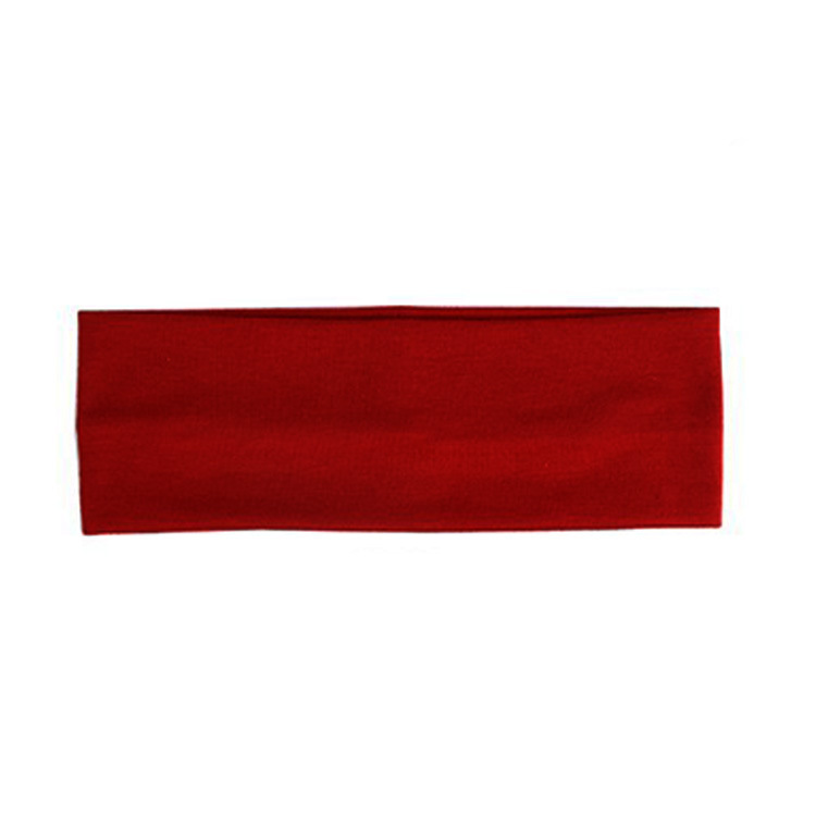 Solid Color Sports Headband Yoga Elastic Hair Bag Sports Scarf Fitness Running Perspiration Absorbing Cotton Headscarf Cotton Hair Band