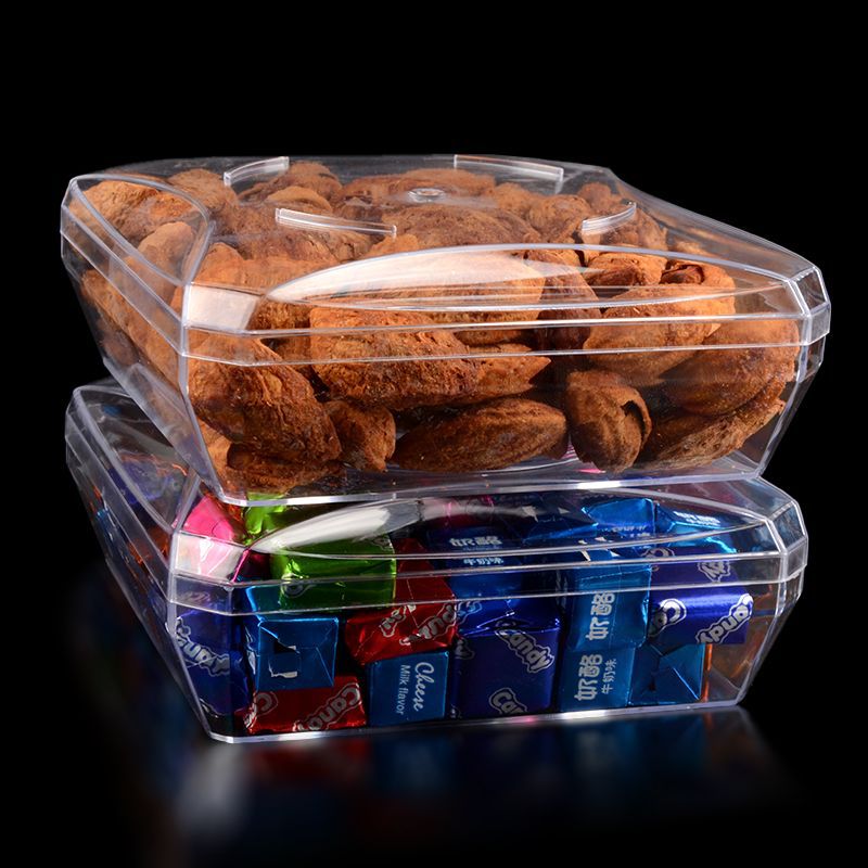 ps透明塑料盒子糖果盒水晶密封分装盒饼干棉花糖包装盒干果食品盒