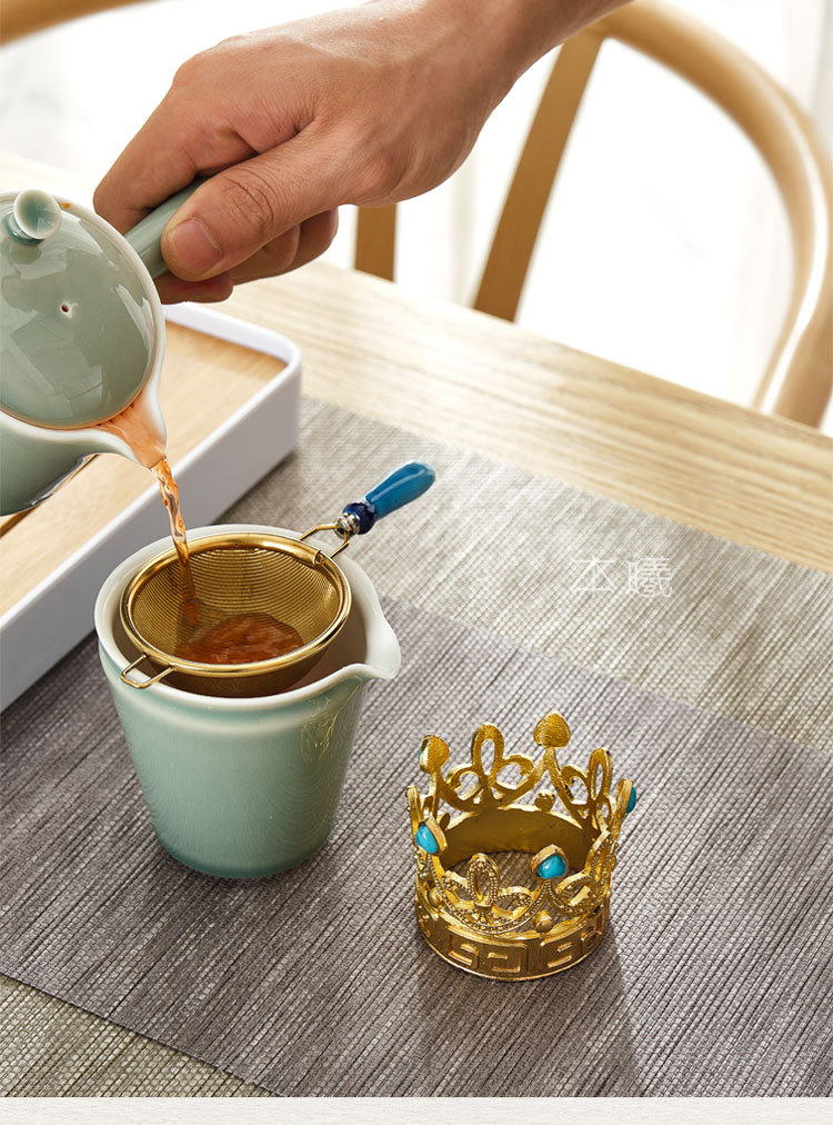 不锈钢茶漏304茶滤 茶叶过滤网滤茶器 功夫茶具配件创意厂家直销