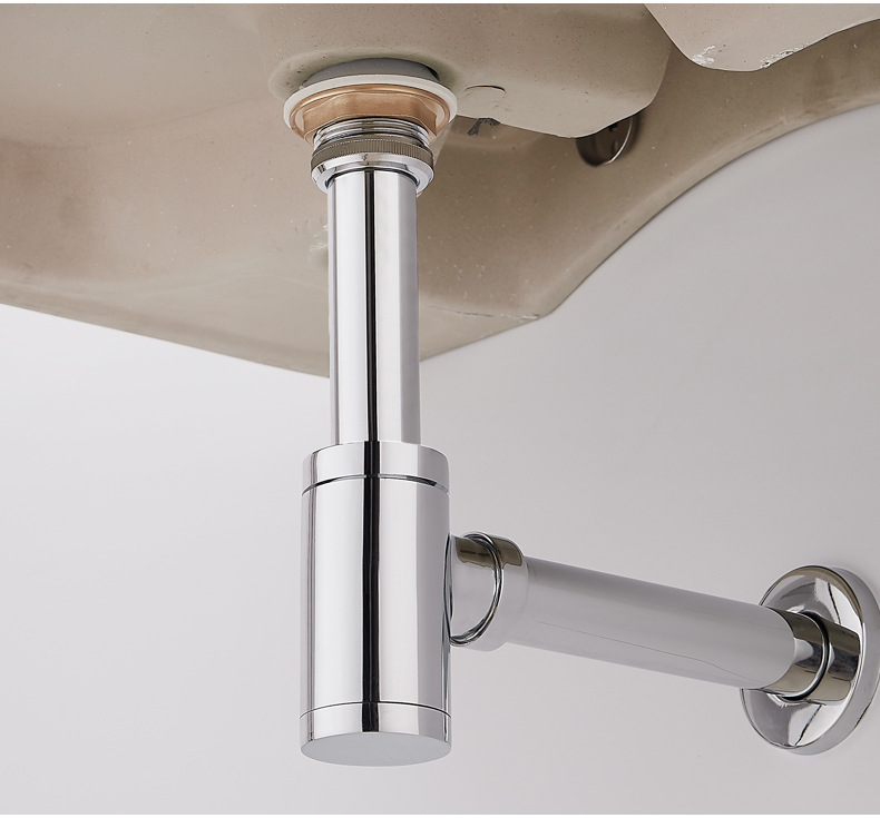 入墙式墙排下水管 洗手洗脸盆排水管配件台盆下水器水管防臭