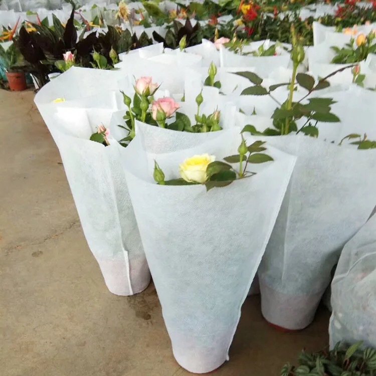 鲜花套袋 无纺布鲜花套袋 深圳无纺布鲜花包装套袋子环保鲜花袋子