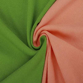 现货棉氨弹力细罗纹布料 秋冬打底背心连衣裙阔腿裤针织螺纹面料