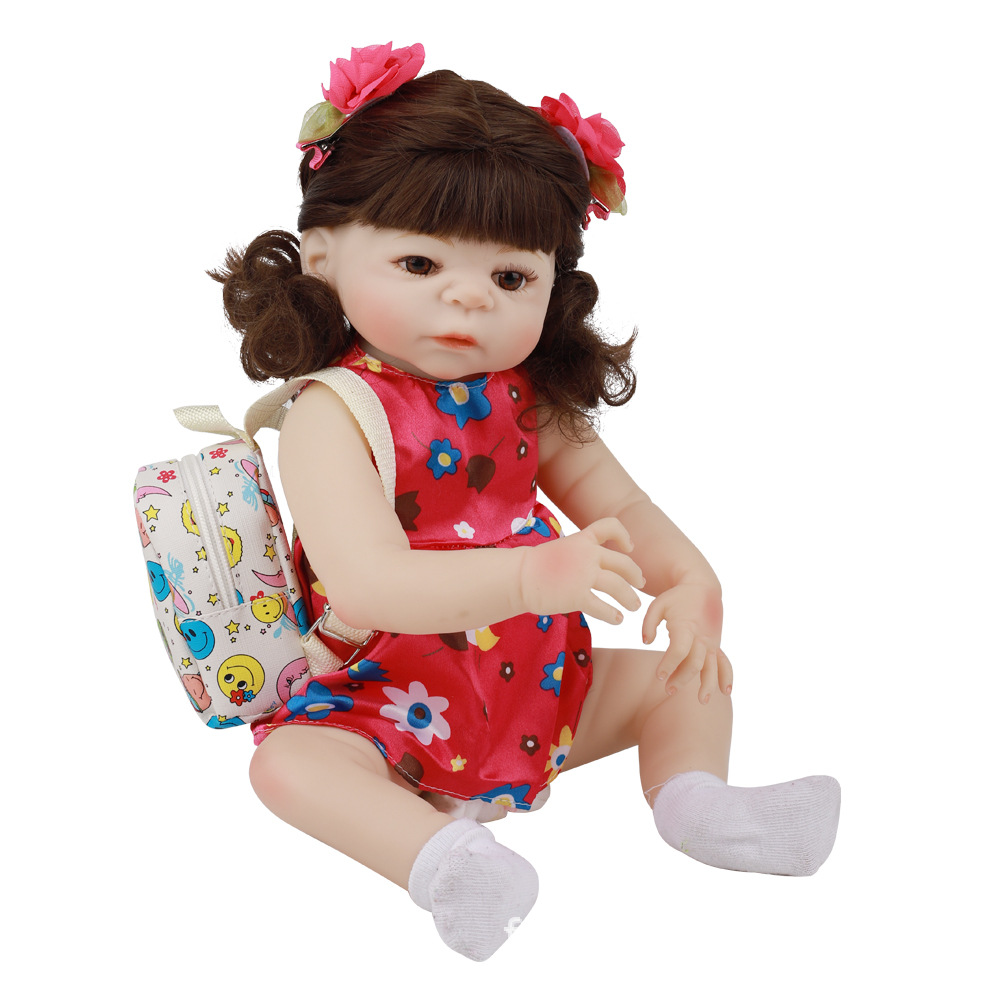 全胶仿真婴儿silicone reborn doll 18 48cm重生娃娃玩具洋娃娃