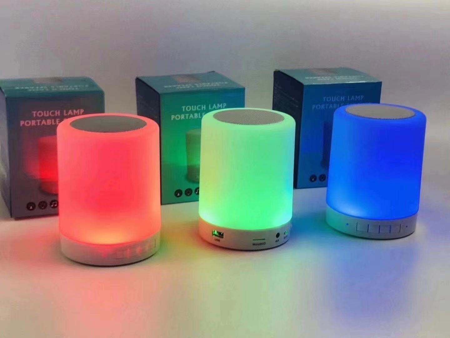 Night Colorful Night Light Wireless Mobile Phone Bluetooth Speaker Computer Card Home Smart Creative Portable Small Speaker