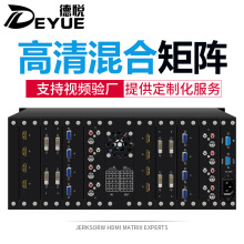 高清混合矩阵HDMI/DVI/VGA/AV/SDI视频矩阵切换器支持app可定制