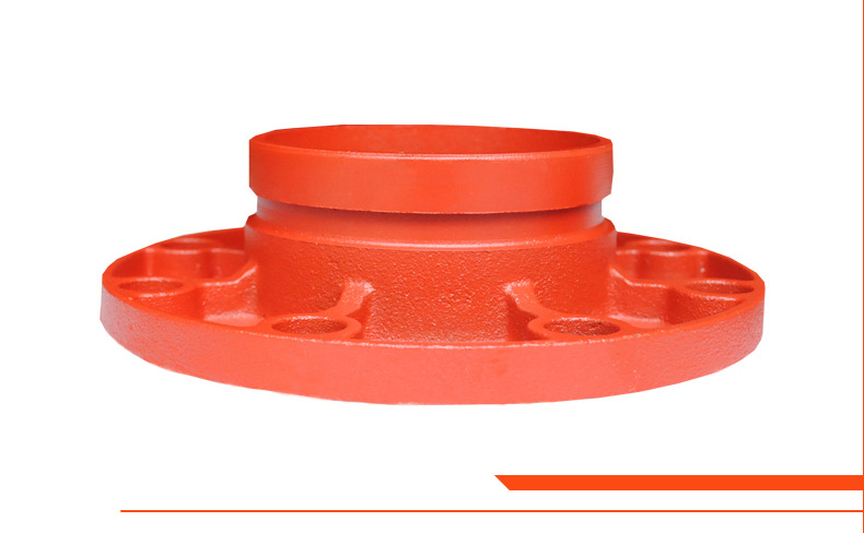 沟槽管件沟槽转换法兰短管法兰卡箍钢卡转兰现货批发消防管件