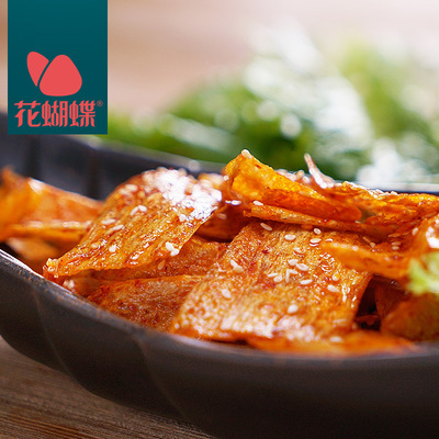 萍乡香辣味麻辣江西萍乡特产零食小吃豆腐皮辣条豆皮辣皮