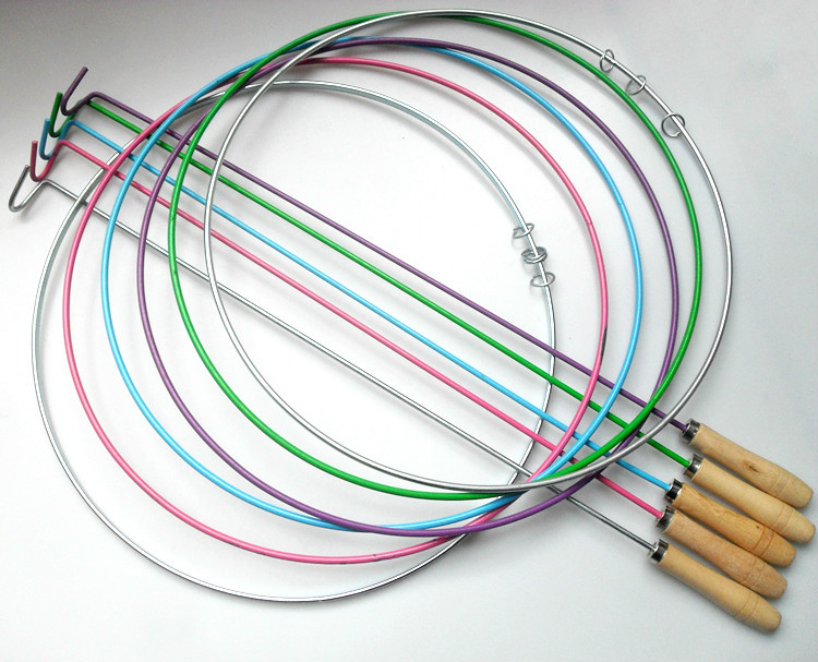 怀旧童年玩具铁环游戏80后推圆滚圈传统实心滚铁环运动经典儿童