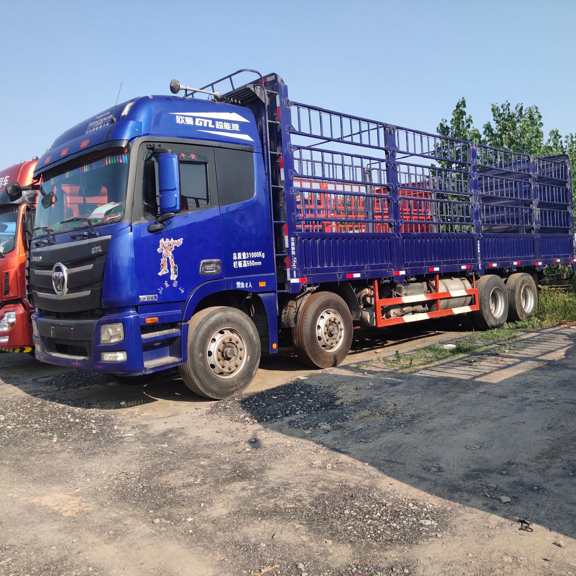 6米高栏大货车 九米六平板单车 真车实地 可按揭