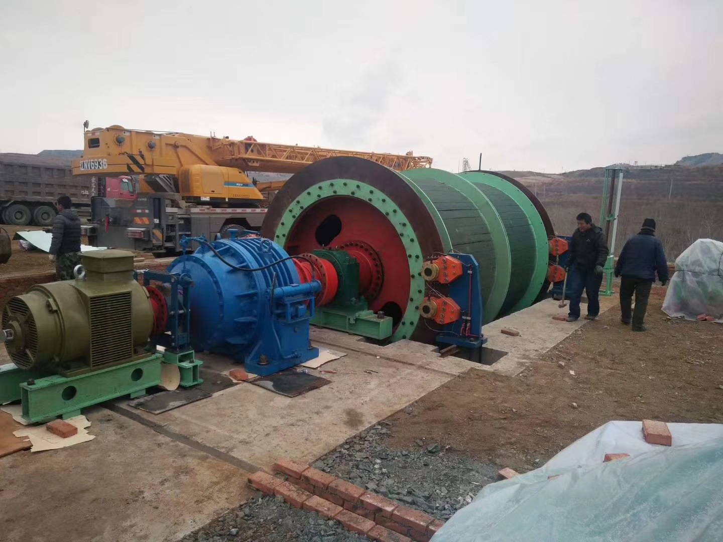 缠绕矿井jk-2提升机