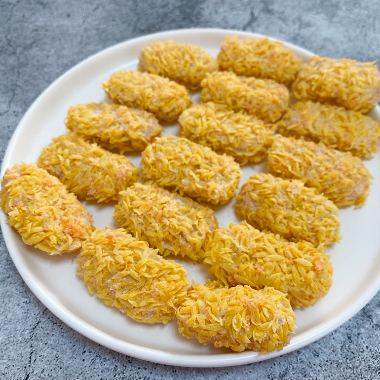 星昌源黄金蟹米花裹粉炸米花鱿米花半成品油炸奶茶店休闲小吃800g