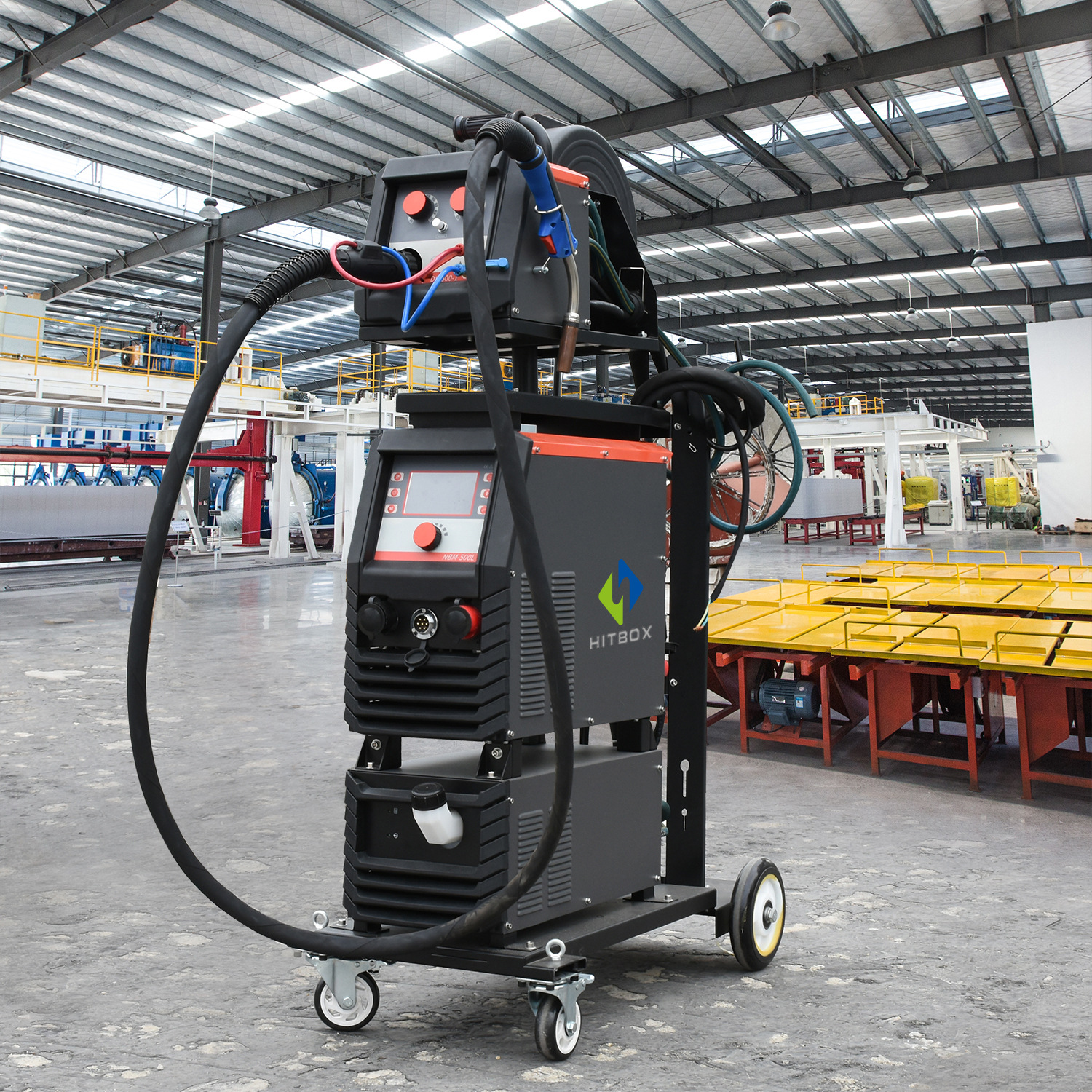 工业级mig500双脉冲铝焊机气保焊 铝模板专用焊机,推车加水箱