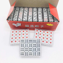 骰子台湾12#塑料盒装骰子红黑点圆角骰子现货供应