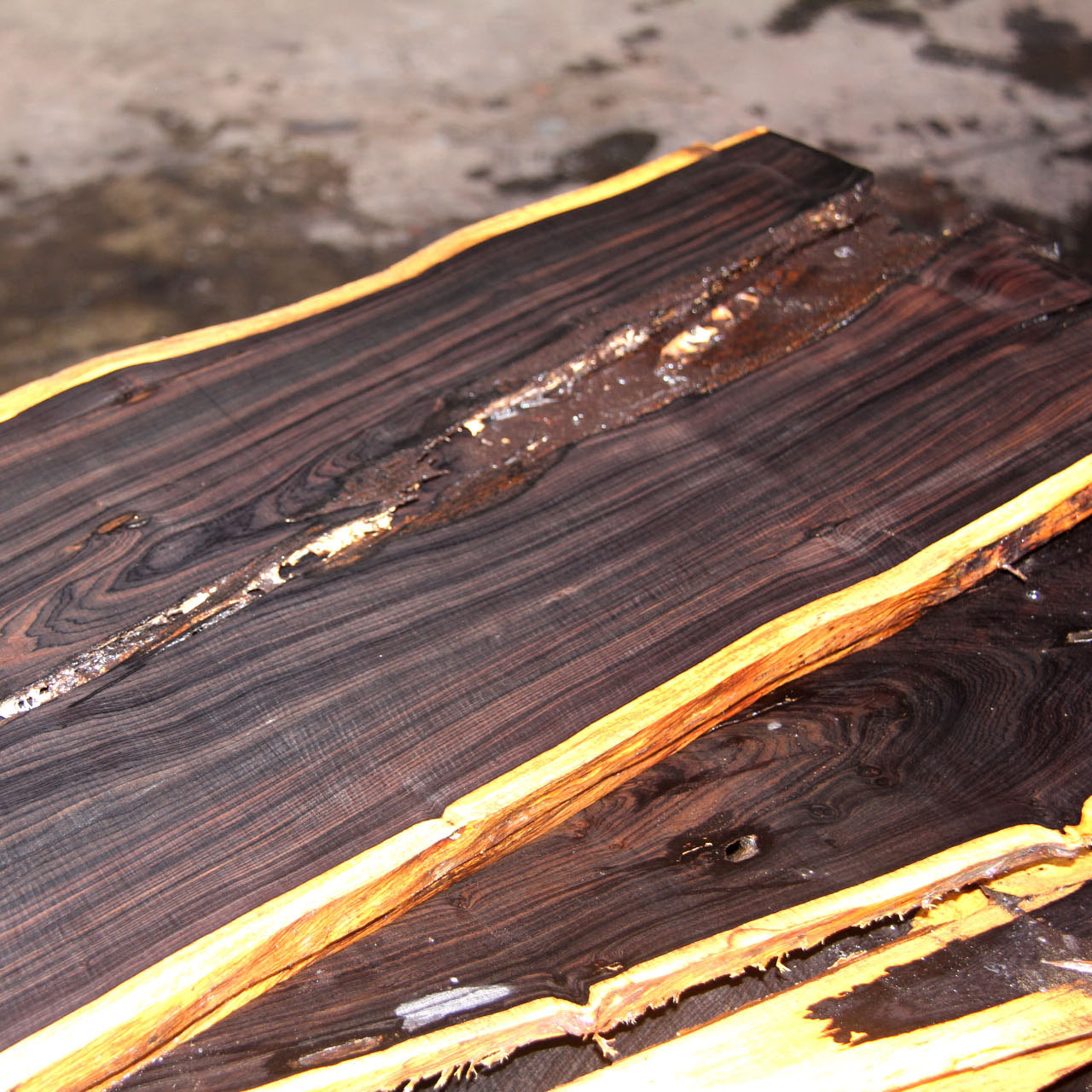 东非进口紫光檀黑檀原木家具实木板材批发零售