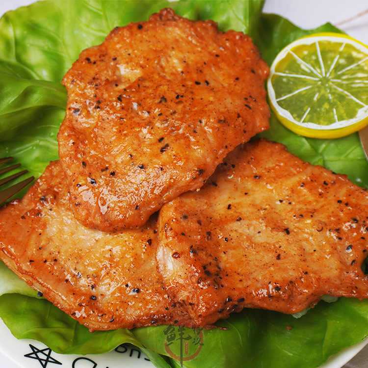 正大脆皮猪排黑椒味【1kg约17片】西餐香煎猪排炸猪扒 冷冻半成品