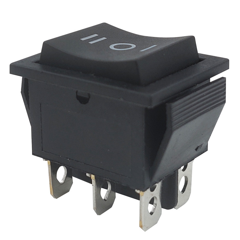 船型按钮开关kcd3三脚三档kcd4六角三档正反开关大功率电源小开关