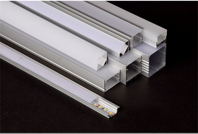 led线条灯u型明装灯条灯带卡槽线性户外铝槽暗装嵌入式铝合金灯槽