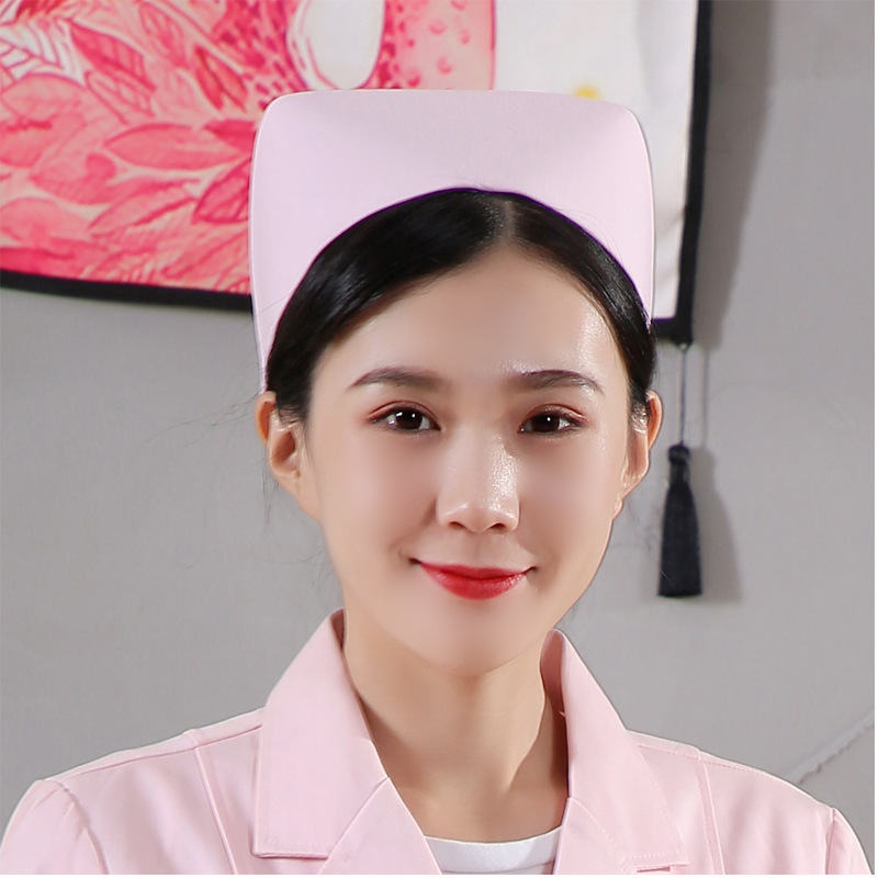 护士帽护士长帽燕尾帽白色粉色蓝色女加厚帽子护士服护士裤