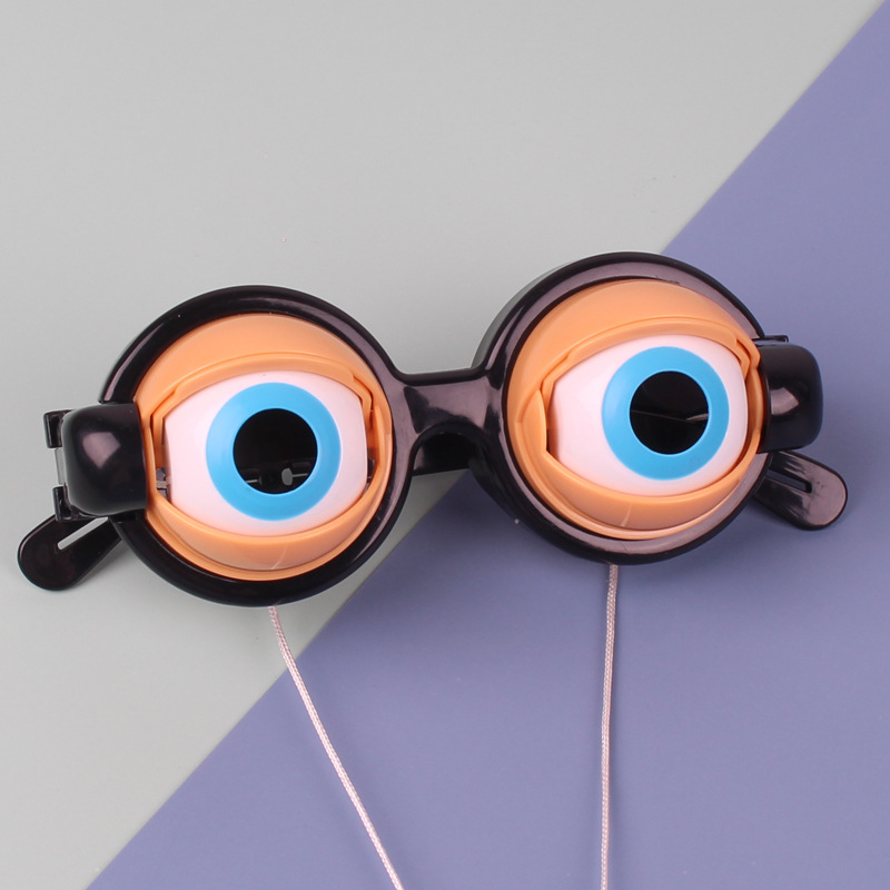 Tiktok Same Cross-Border Crazy Eyes Children Funny Glasses Toy Novelty Creative Funny Props Glasses