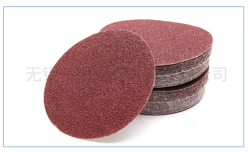 现货急发125mm5寸植绒砂纸片打磨抛光砂纸片植绒圆盘砂批发