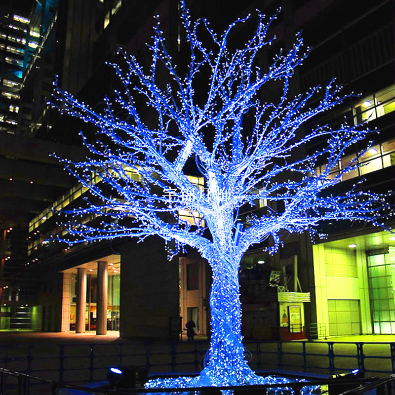 led串灯水晶树 户外彩防水圣诞节装饰流星雨灯 led树灯