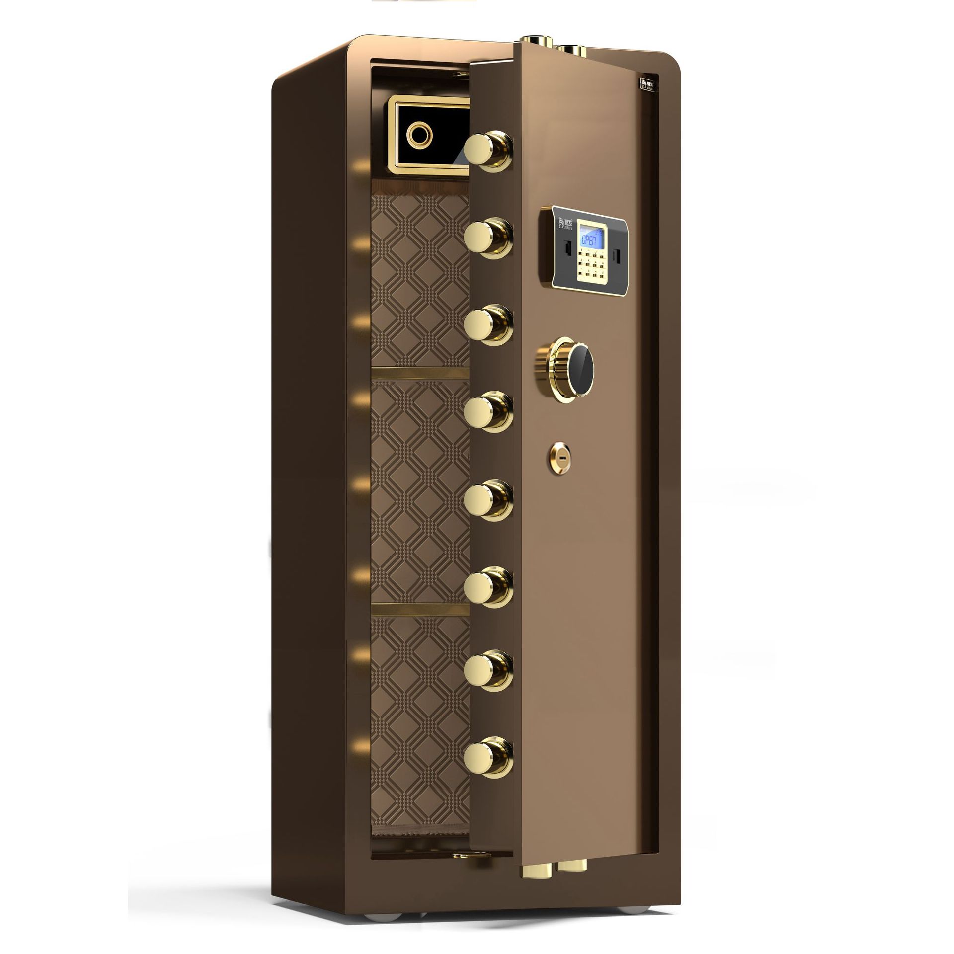 批发直销鼎发保险柜家用1.5米办公大型带锁指纹密码全钢保管箱