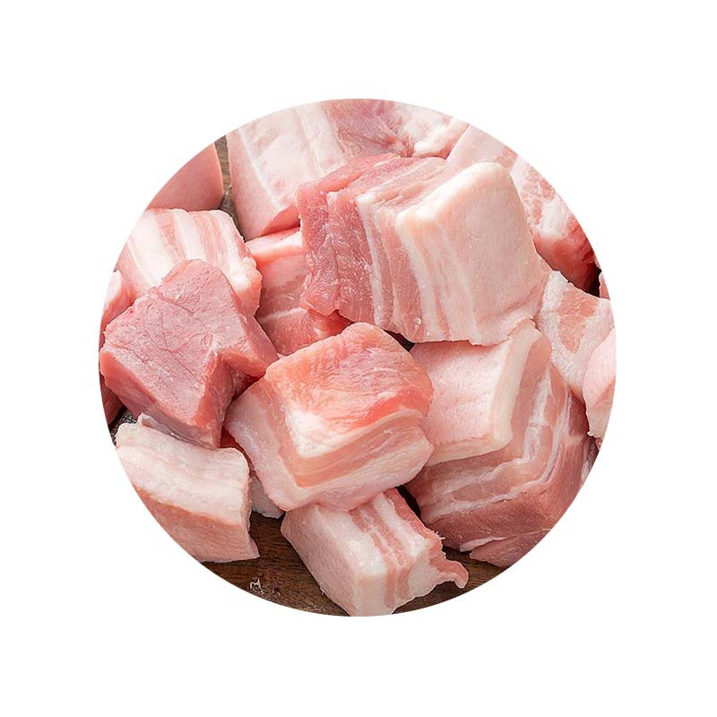 批发冷冻冰鲜猪肉 五花肉丁 红烧猪肉块炒菜厨房食材