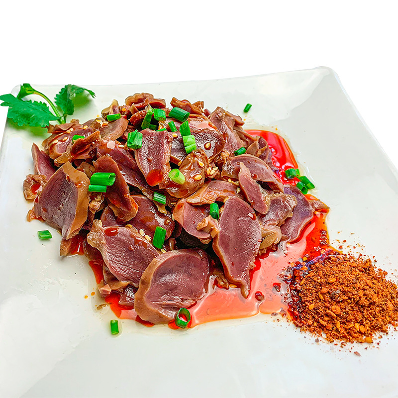 盐帮菜双椒郡肝 麻辣郡肝鸭胗片200克/袋 花椒辣椒自拌鸭胗片零食