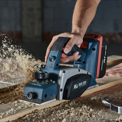 藤原手提电刨机家用锂电刨木机台式木工电刨子压刨机多功能工具