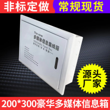 鲁信豪华型多媒体信息箱 200*300 300*400弱电箱多功能信息集线箱