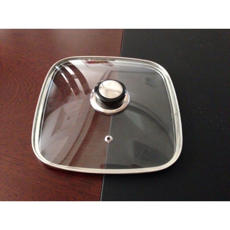 30cm韩式多功能电热锅火锅钢化方形锅盖煎锅牛排锅玻璃盖包邮家用