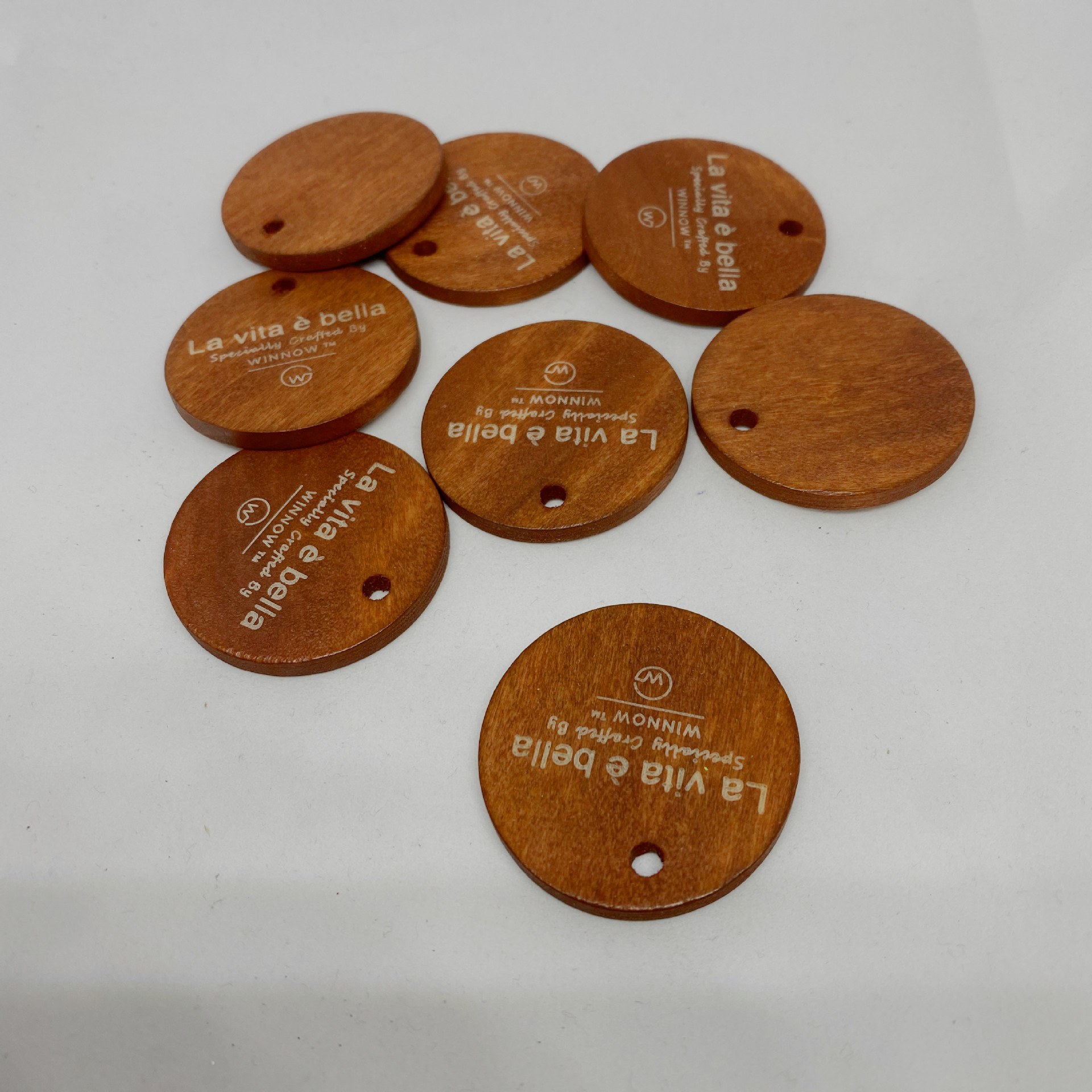 批发木质吊牌定制激光雕刻木质吊牌小木牌木挂牌家居用品创意木片-阿