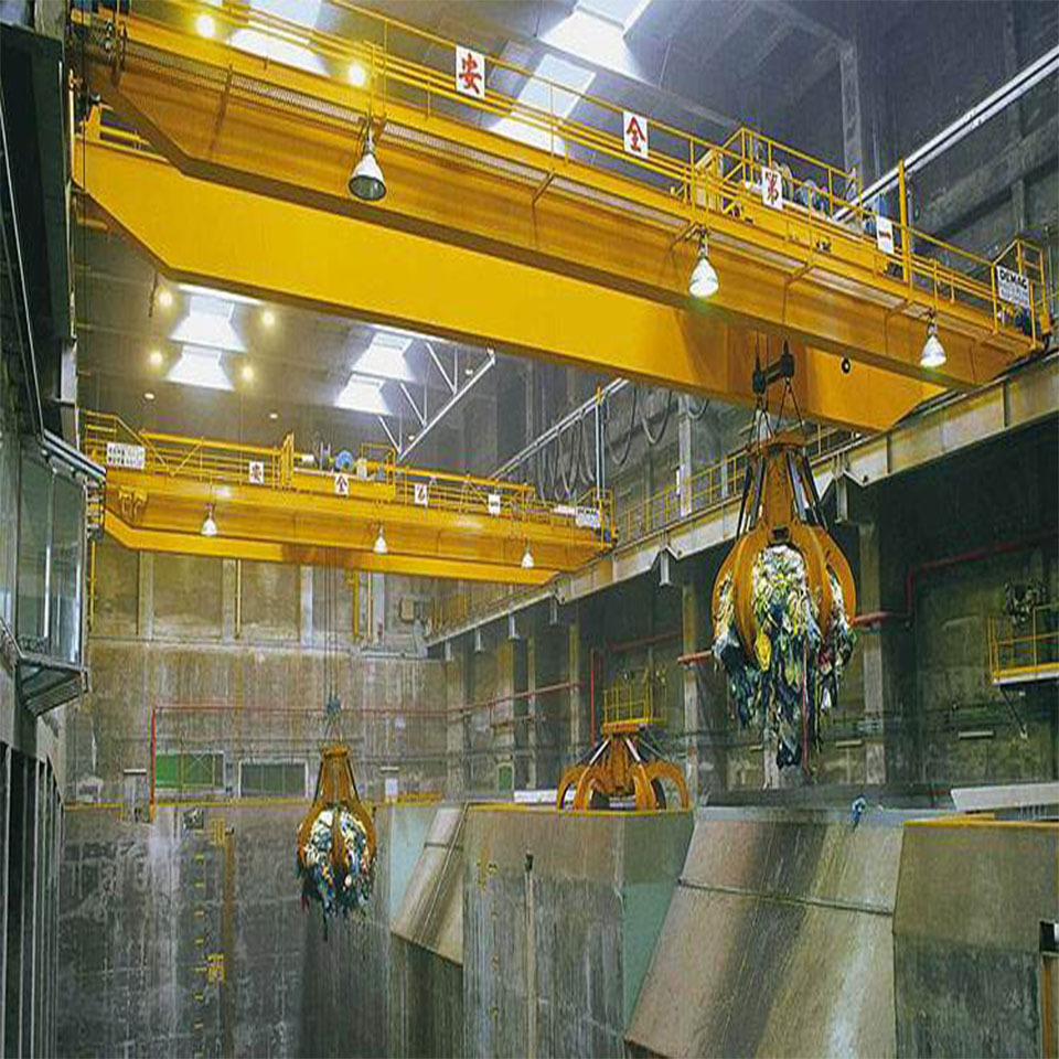 qz型抓斗桥式起重机 垃圾场双梁式抓斗起重机 qz型双梁桥式起重机