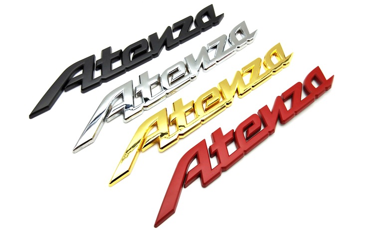 atenza车标适用于马自达阿特兹英文标志 改装atenza金属车尾标