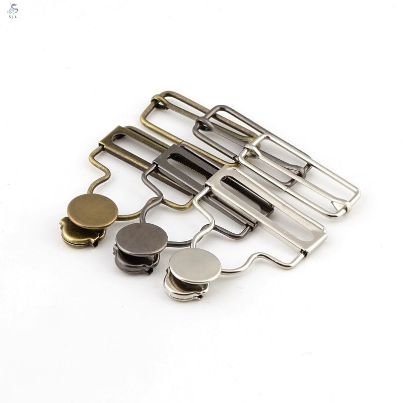 专业厂家现货供应牛仔裤安全背带调节钮扣环过检针铁铜金属葫芦扣