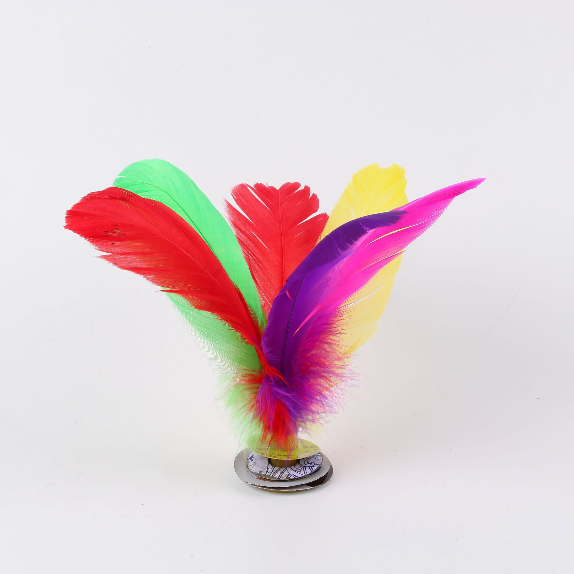 毽子羽毛比赛专用彩色荷花单色荷花毽子精装荷花毽子毽子毽子