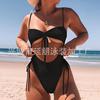 2021 new pattern bikini Solid Swimsuit sexy Backless Paige Swimwear Conjoined Leopard bikini Amazon 2021 new pattern bikini Solid Swimsuit sexy Backless Paige Swimwear Conjoined Leopard bikini Amazon