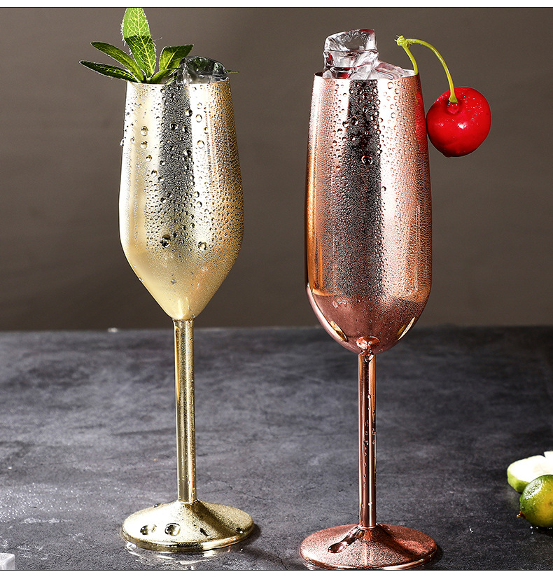 现货供应304不锈钢红酒杯香槟杯马丁尼杯葡萄酒杯器皿酒具高脚杯