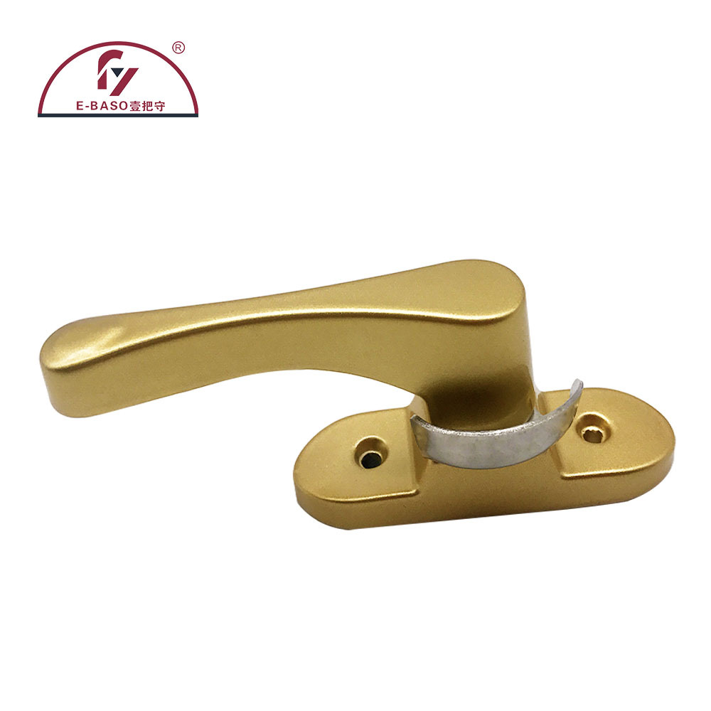 厂家供应室内喷涂锌合金执手推拉门月牙锁执手门窗配件多款可选