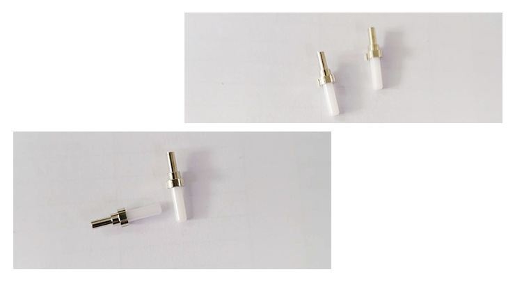 光纤连接头lc/sc三环陶瓷插芯 apc/pc 精密度高125um带尾柄