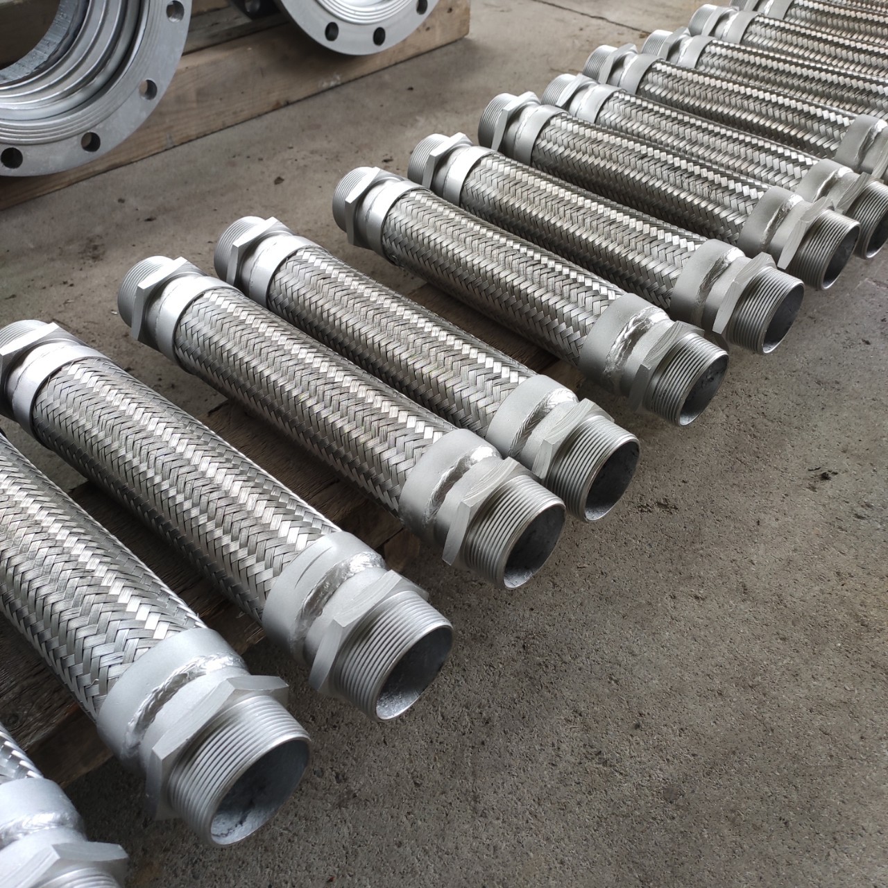 金属软管304不锈钢波纹软管 螺纹法兰软连接软接头-阿里巴巴